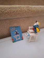 VINTAGE 1983 LIFEGUARD SUPER SMURF 'RARE' SCHLEICH PEYO picture