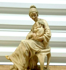 Vintage Capodimonte Armani Porcelain Figurine, Motherhood, 12.25