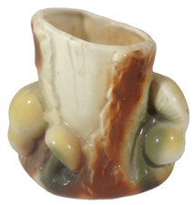 Vintage Shawnee Pottery Tree Stump Mushroom Planter picture