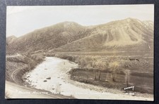 Moving Mountain from Highway Showing Animas River Colorado RPPC Sanborn W 866 picture
