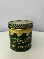 Vintage Whitman’s White Cap Mints Candy Tin picture