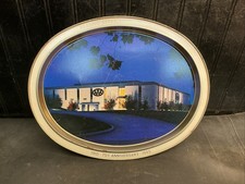 Reading-Berks AAA Automobile Club PA  75th Ann. 1910-1985 Metal Tray 14in Oval picture