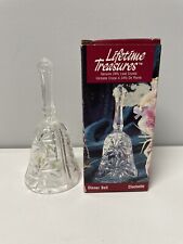 Vintage Lead Glass Crystal Dinner Bell by Lifetime Treasures 1993 with Orig. Box picture