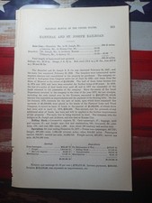 ~1878 Train Report HANNIBAL & ST JOSEPH RAILROAD Palmyra Cameron Missouri picture