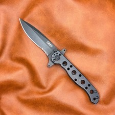 CRKT M21-10KSF Carson Design Black Spear Point Combo Edge Folding Knife ~Nice~ picture