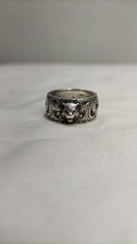 GUCCI 433571 925 stamped *Used silver cat head ring picture