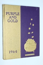 1964 Waite High School Yearbook Annual Toledo Ohio OH - Purple & Gold Indians 64 picture