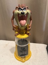 💙Vintage Taz Devil Diecast Gumball Machine Tweety Looney Tunes Clear Globe picture