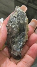 Black Phantom Quartz Cluster 68g picture