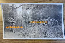 1910s RPPC Early Harley-Davidson Motorcycle w/ Rider Terry Montana Prairie Co picture
