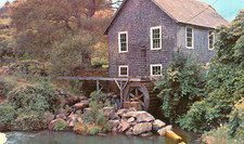Postcard View of Old Mill still standing in East Brewster, Cape Cod, MA.  L1 picture