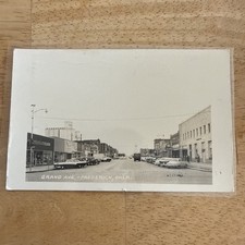 Frederick, Oklahoma OK Tillman County Grand Ave Original Vintage RPPC picture