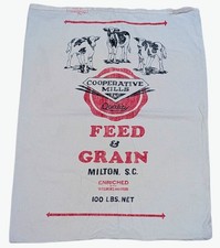 Vintage Cooperative Mills Inc. Freight Shipping Bag Woven Cotton - 28