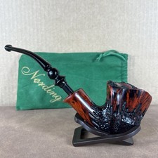 Erik Nording Grade 4 Partially Rusticated Freehand Estate Tobacco Pipe Denmark picture
