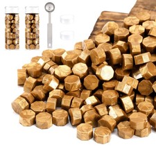 Antique Gold Sealing Wax Beads Kit for Seal Stamp 150 Pcs picture