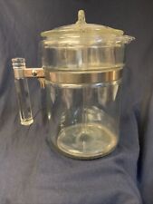 Vintage Pyrex Flameware Stovetop Coffee Pot Perculator picture