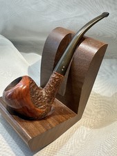 Vintage Brigham 263 2-Dot Estate Tobacco Pipe Canada Rustic Briar Acorn picture