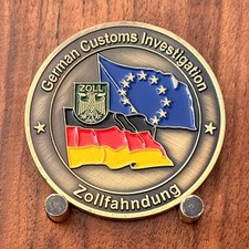 German Customs Zollfahndung Frankfurt Double Sided Challenge Coin  M#36 picture