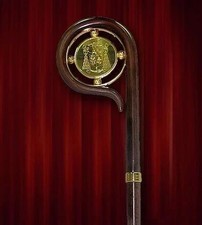 Wood CROZIER Polish Staff Crosier Bishop Quality Craftsmanship, 72
