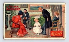 Chocolat Velma Suchard Little Girl Parlor Scene 1890s Victorian Trade Card picture