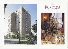 Stuttgart Germany Postcard Fontana Das Andere Business Hotel picture