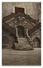 Burgos Spain Cathedral Golden Staircase Standard Postcard COPY RPPC picture