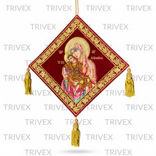 Byzantine Orthodox Epigonation Red Velvet Gold Embroidery Custom Made picture