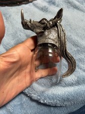 EXQUISITE FRANKLI WILD PEWTER SHOT GLASS wild boar  ROYAL SELANGOR RARE picture