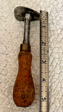 Vintage WM.Johnson Inc. Shave Hook Scraper Antique Wood Handle Tool Newark NJ picture