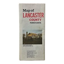 Vintage 1982 Map of Lancaster County Pennsylvania picture