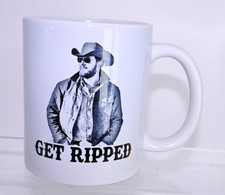 Get Ripped Coffee mug the show Yellowstone or Dutton Ranch has rip both sides picture
