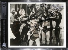 Batman The Movie (1966) Cast Signed 8x10 Photo by 6 BECKETT picture