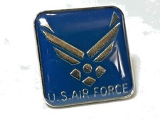 US Air Force Wings Blue & Silver Tone Pin Military United States USA ~Ships FREE picture