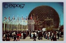 Montreal Quebec-Canada, Expo 67, Skybreak Bubble U.S Pavilion, Vintage Postcard picture