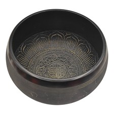 Extra Loud Five Buddha Brass Singing Bowl Tibetan Buddhist READ picture
