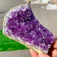 159G Natural Amethyst geode quartz cluster crystal specimen Healing A372 picture