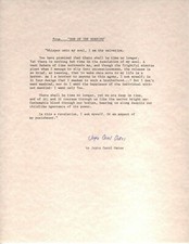 SCARCE JOYCE CAROL OATES SIGNED VERY RARE 8.5X11 PAPER SON OF THE MORNING picture