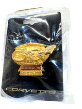 50th Anniversary Corvette Limited Edition Pin Features Original Emblem With COA picture