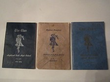 (3) 1946-1948 DALLAS HIGHLAND PARK HIGH SCHOOL STUDENT DIRECTORY BOOKLETS - RH-6 picture