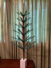 SALE 3.5 ft SOFT 1850 German Christmas Sapling GREEN Feather Tree 😹🥳We make it picture