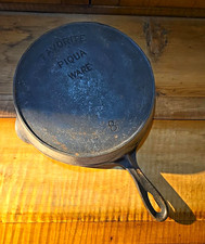 Antique Favorite Piqua Ware No. 8 Cast Iron Skillet Frying Pan Arc Logo picture