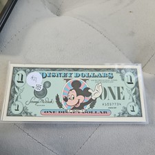 1987 Walt Disney World $1 Disney Dollar Mickey Mouse D-A Block First Year picture