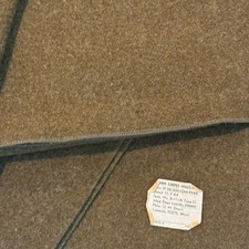 Vintage 1944 US Military Wool Blanket Mohawk Carpet Mills Medical Dept Type II picture