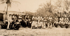 WWI Navy Sailors Harley Davidson Police Motorcycle Photograph picture