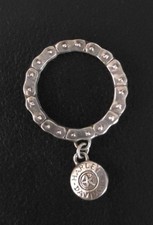 Harley Davidson  Chain Link Ring  925 Sterling Silver  Size 7 picture