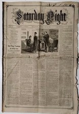 Vintage Saturday Night July 13 1878 - Newspaper Vol. 15 No. 44 picture
