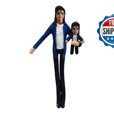 ZXCTKA Michaell Plush Doll Bendable Plush Pillow Cartoon Funny Soft Doll picture
