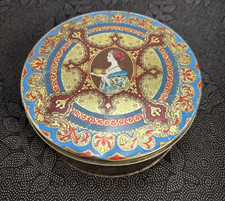 Vintage Hostess Fruit Cake Tin Continental Baking Co Decorative Round Canister picture