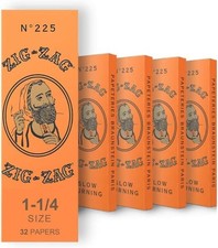 Rolling Papers 1 1/4 French Orange 5 Booklets 160 Sheets Slow Burn 008660007247 picture