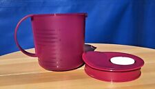 TUPPERWARE Crystal Wave Microwavable Pitcher Vented 1Liter- 4C 1000ml Burgundy picture